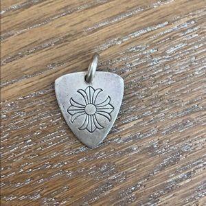 Chrome Hearts Guitar Pick charm necklace